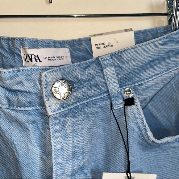 Zara Hi Rise Wide Leg Jeans - Picture 3 of 6